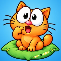 أيقونة Hungry cat: physics puzzle